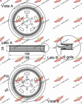 Belt Pulley, crankshaft