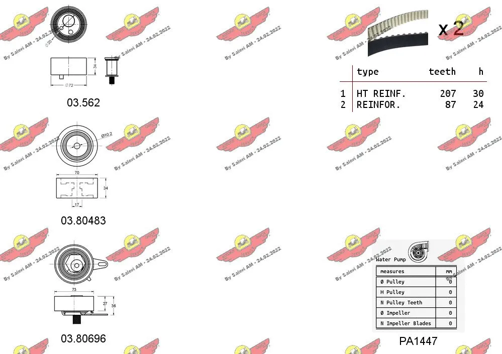 Water Pump & Timing Belt Kit