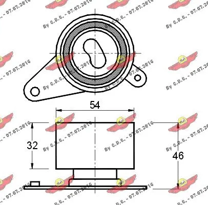 Tensioner Pulley, timing belt