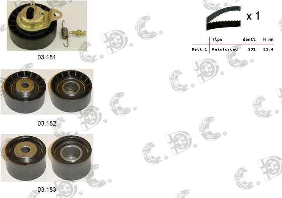 Timing Belt Kit (04.5013)
