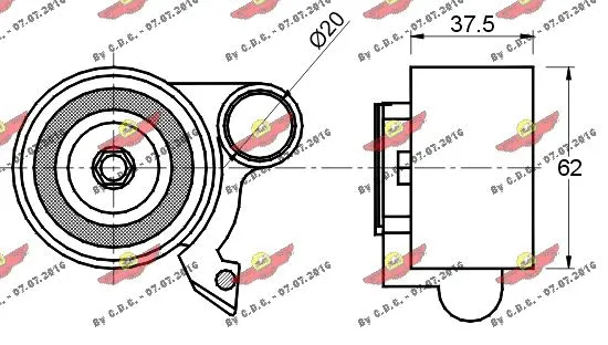 Tensioner Pulley, timing belt