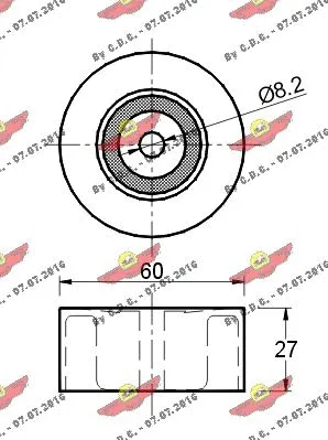Deflection/Guide Pulley, V-ribbed belt