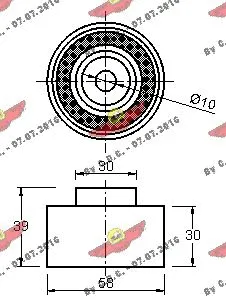 Deflection/Guide Pulley, timing belt