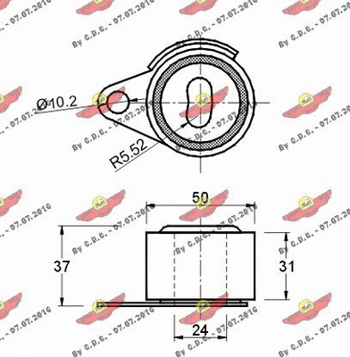 Tensioner Pulley, timing belt
