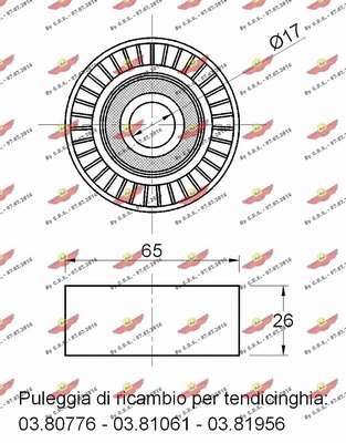 Deflection/Guide Pulley, V-ribbed belt