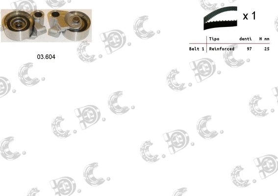 Timing Belt Kit (04.5255)