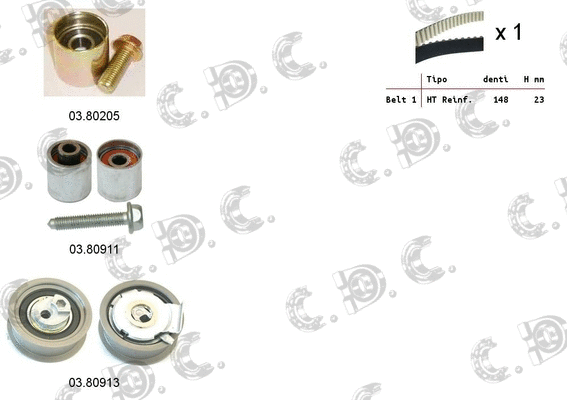 Timing Belt Kit (04.5298)