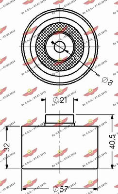 Deflection/Guide Pulley, timing belt