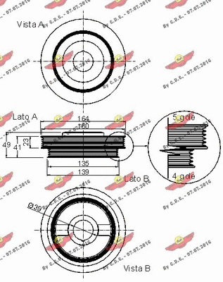 Belt Pulley, crankshaft