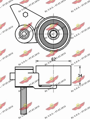 Tensioner Pulley, timing belt