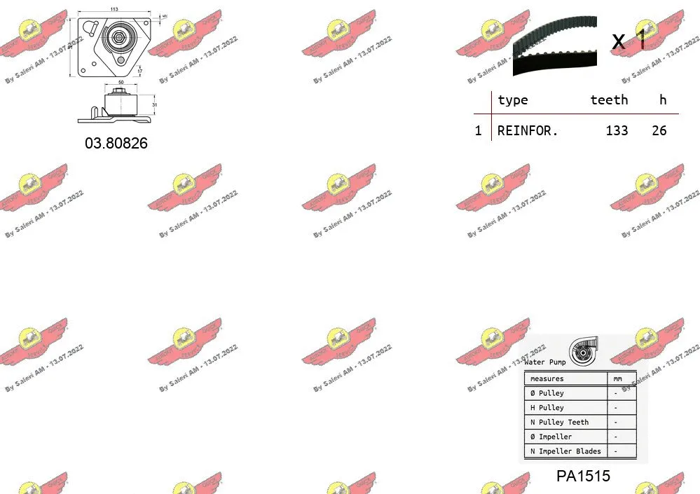 Water Pump & Timing Belt Kit