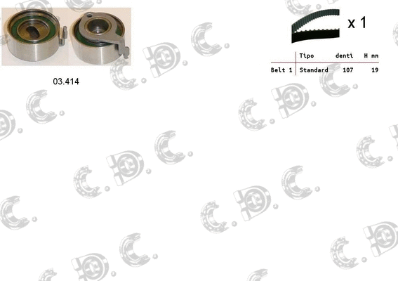 Timing Belt Kit (04.5461)