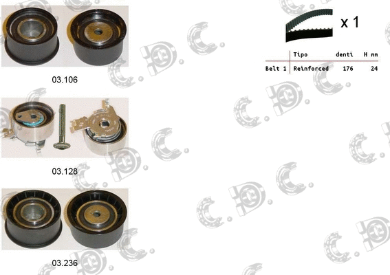 Timing Belt Kit (04.5235)