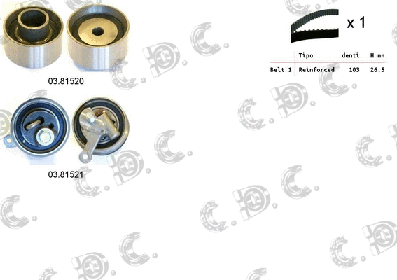 Timing Belt Kit (04.5409)