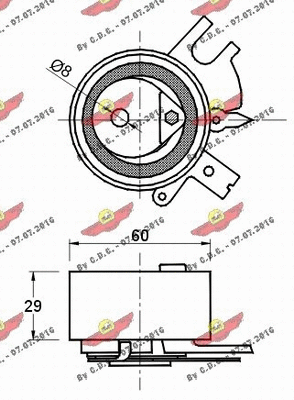 Tensioner Pulley, timing belt