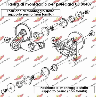 Repair Kit, v-ribbed belt tensioner