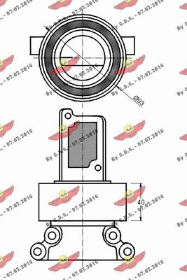 Deflection/Guide Pulley, timing belt