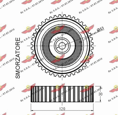 Deflection/Guide Pulley, timing belt