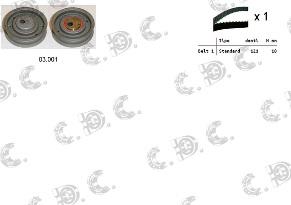 Timing Belt Kit (04.5007)