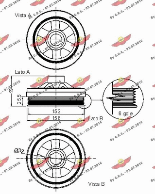 Belt Pulley, crankshaft
