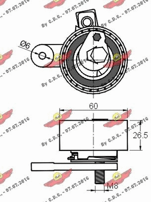 Tensioner Pulley, timing belt