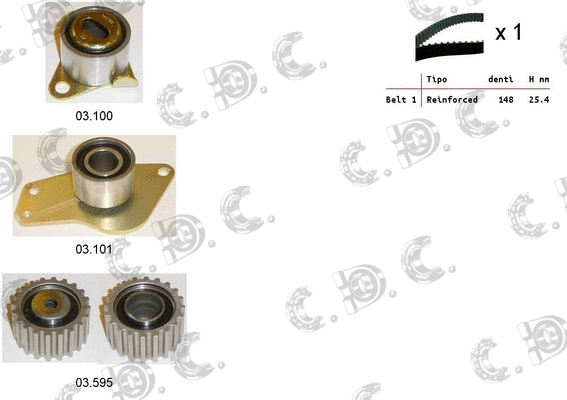 Timing Belt Kit (04.5074)