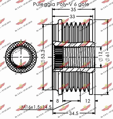 Alternator Freewheel Clutch