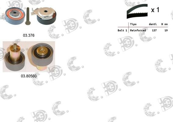 Timing Belt Kit (04.5465)