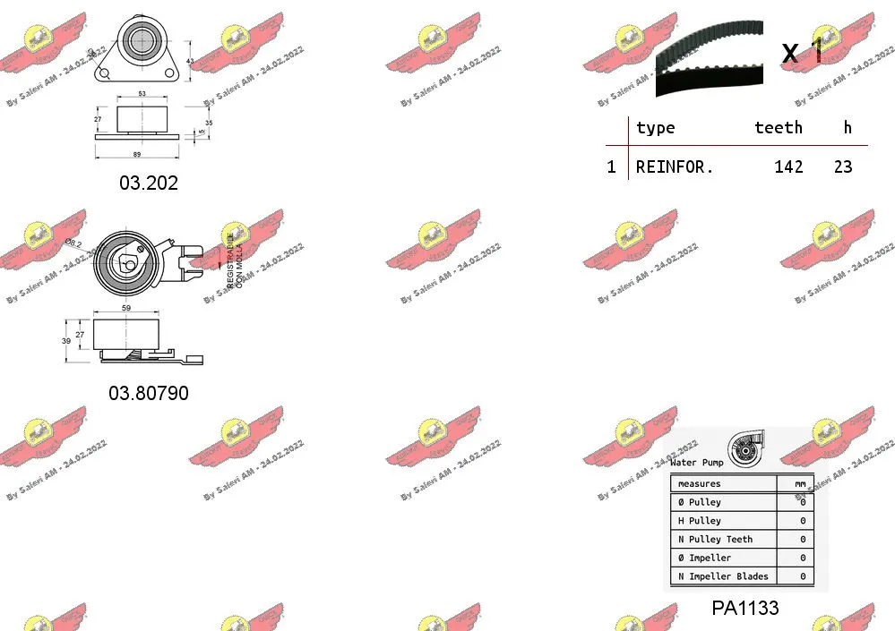 Water Pump & Timing Belt Kit