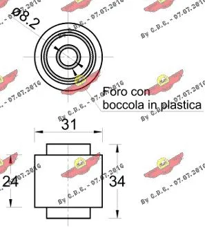 Deflection/Guide Pulley, timing belt