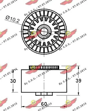 Belt Tensioner, V-ribbed belt