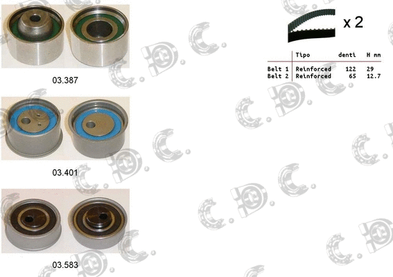 Timing Belt Kit (04.5458)