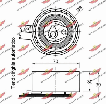 Tensioner Pulley, timing belt