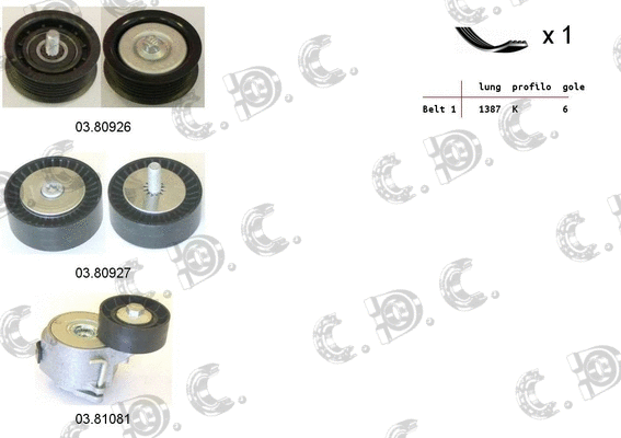V-Ribbed Belt Set (06.0115)