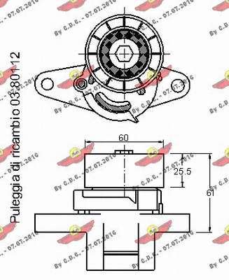 Belt Tensioner, V-ribbed belt