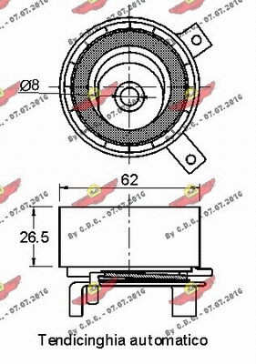 Tensioner Pulley, timing belt