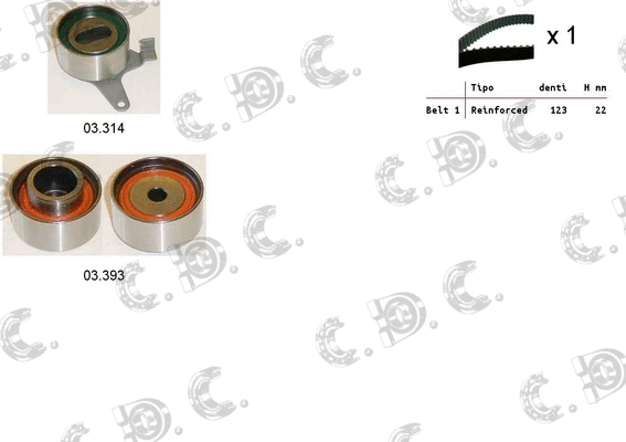 Timing Belt Kit (04.5425)