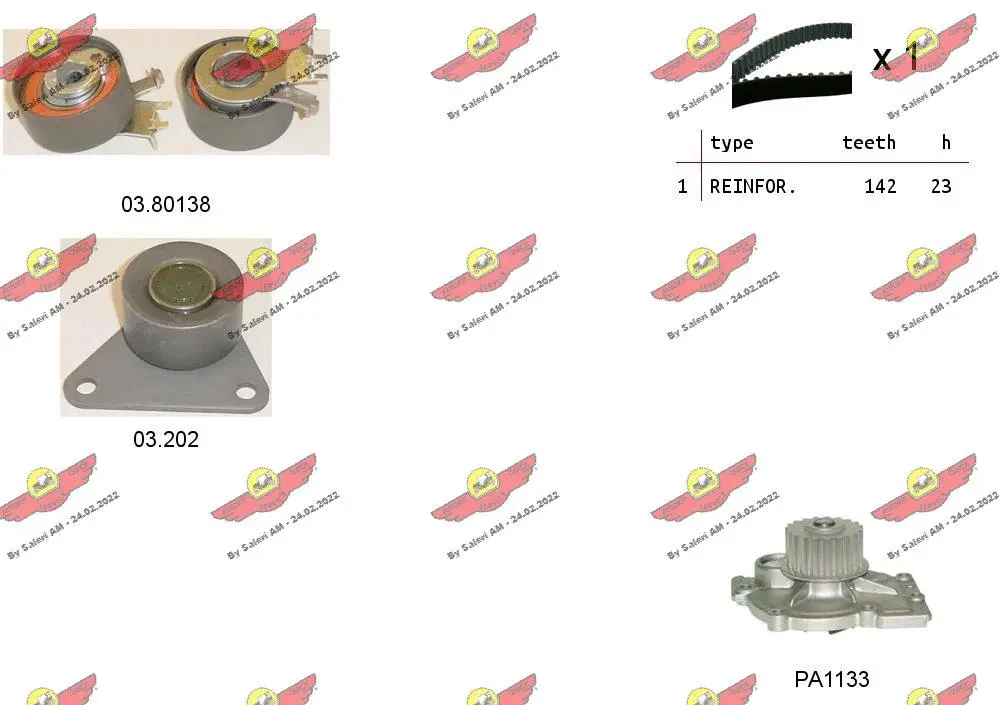 Water Pump & Timing Belt Kit (04.5102PA)