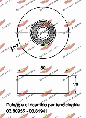 Deflection/Guide Pulley, V-ribbed belt
