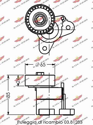 Belt Tensioner, V-ribbed belt