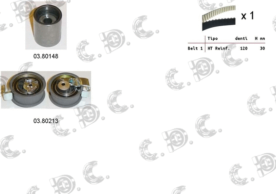 Timing Belt Kit (04.5140)