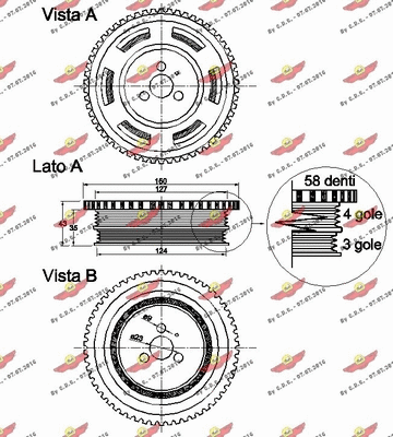 Belt Pulley, crankshaft