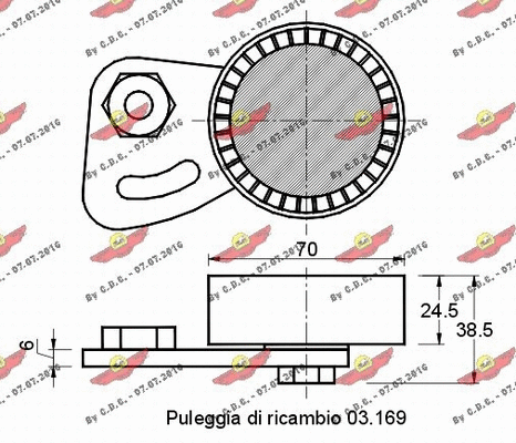 Belt Tensioner, V-ribbed belt