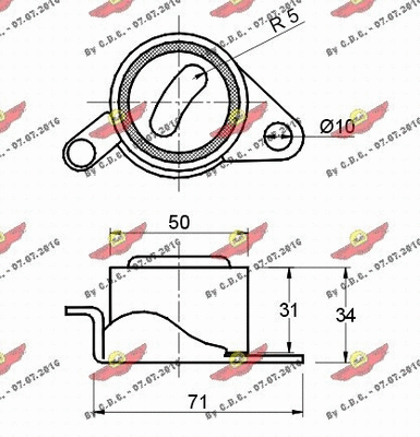 Tensioner Pulley, timing belt