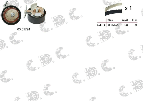 Timing Belt Kit (04.5353)