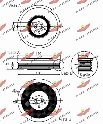 Belt Pulley, crankshaft