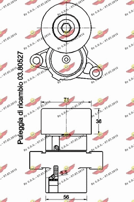 Belt Tensioner, V-ribbed belt