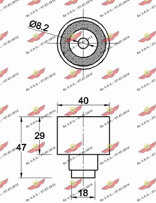 Deflection/Guide Pulley, timing belt