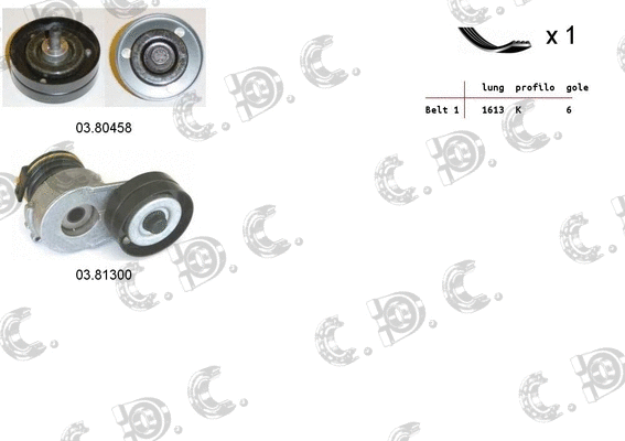 V-Ribbed Belt Set (06.0062)