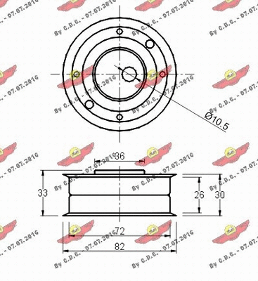 Tensioner Pulley, timing belt